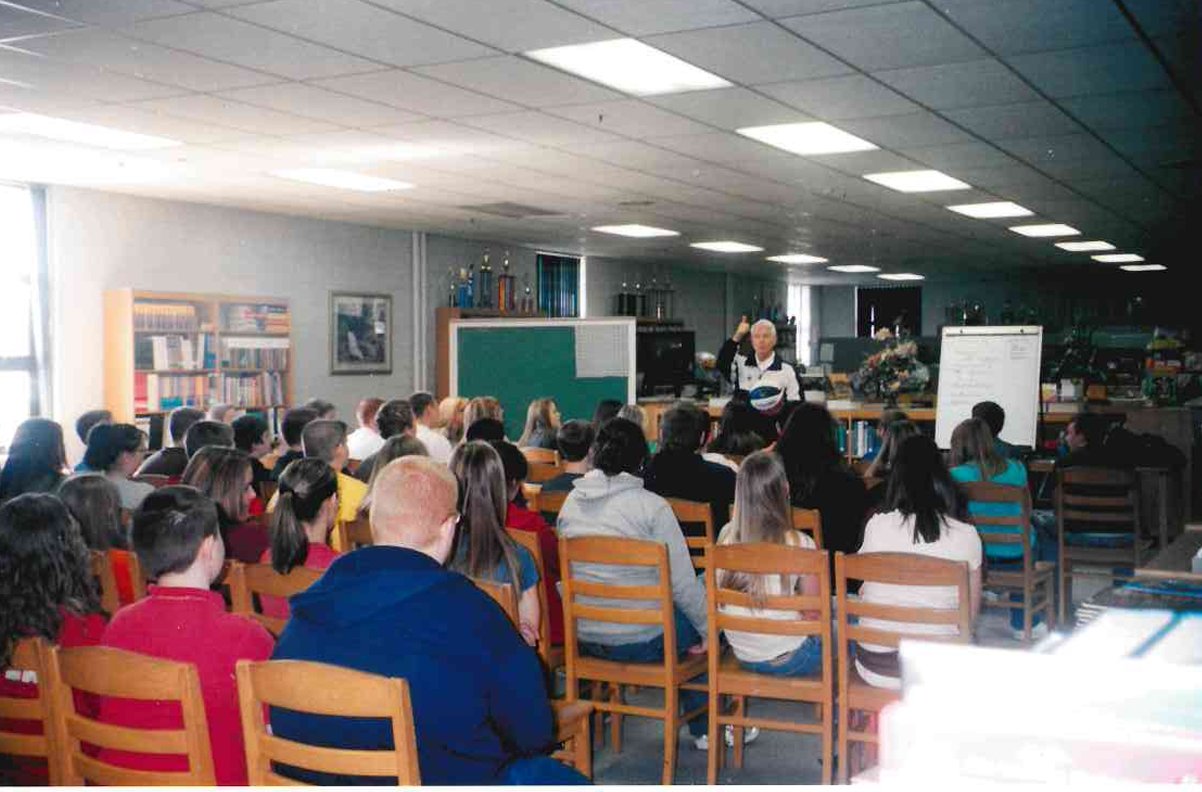 Coach Rose school visit
